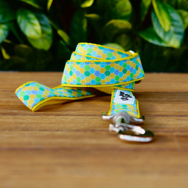 Hexagonal Honeycomb Dog Lead / Leash - Hand Made by The Bark Side