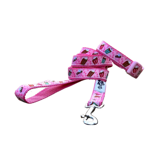 Cupcake Dog Lead / Dog Leash - Hand Made by The Bark Side