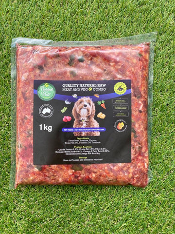 Meat and Veg Combo 1kg Bag Paddock to Plate