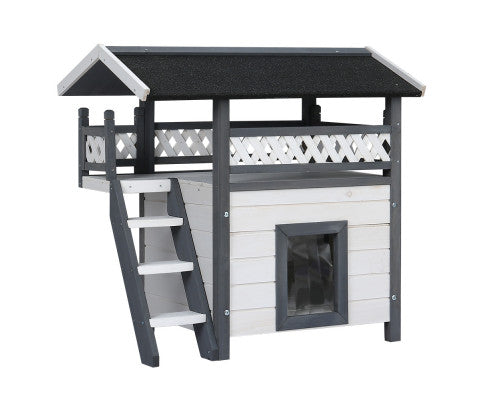 i.Pet Cat House Shelter Outdoor Wooden Small Dog Pet Houses Kennel