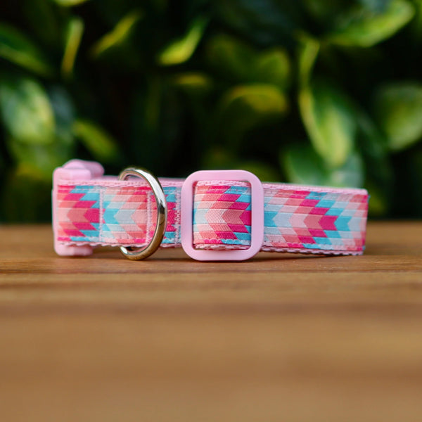 Geometric Arrows Dog Collar - Hand Made by The Bark Side