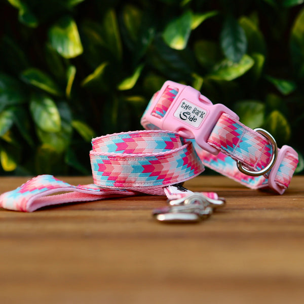 Geometric Arrows Dog Collar - Hand Made by The Bark Side