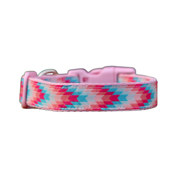 Geometric Arrows Dog Collar - Hand Made by The Bark Side