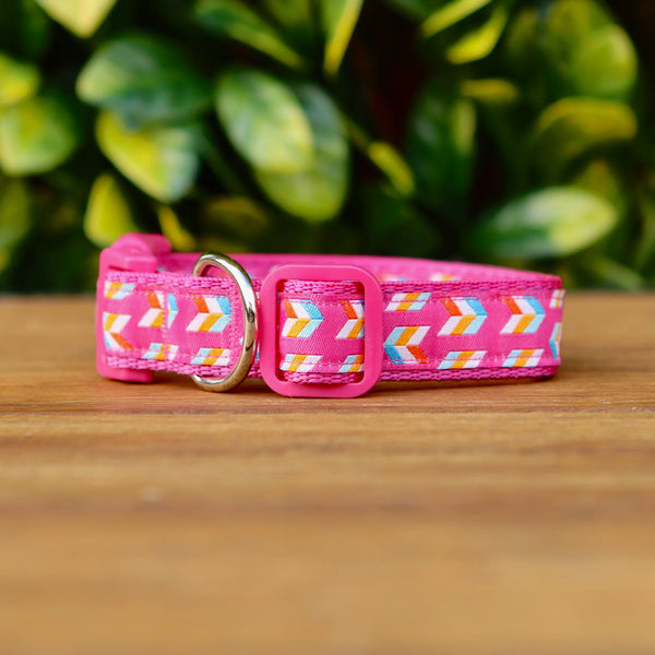 Herringbone Dog Collar - Hand Made by The Bark Side