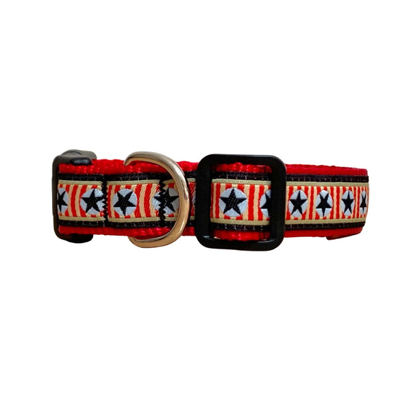 Stars Dog Collar - Hand Made by The Bark Side