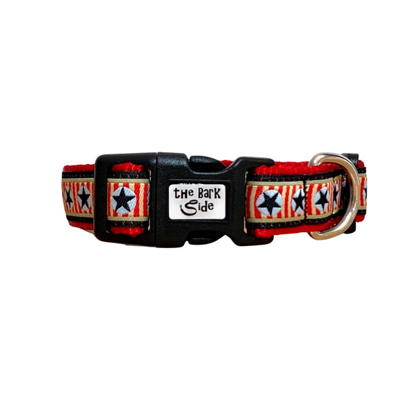 Stars Dog Collar - Hand Made by The Bark Side