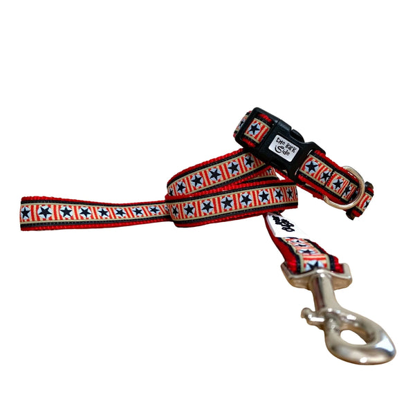 Stars Dog Collar - Hand Made by The Bark Side