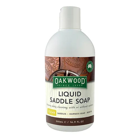 OAKWOOD LIQUID SADDLE SOAP 500ML - BAINBRIDGE