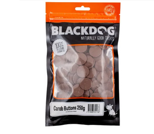Carob Buttons Dog Treats 250g - Blackdog
