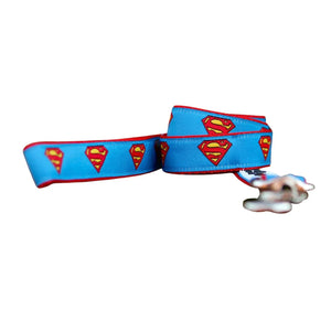 Superman Dog Lead / Dog Leash - Hand Made by The Bark Side