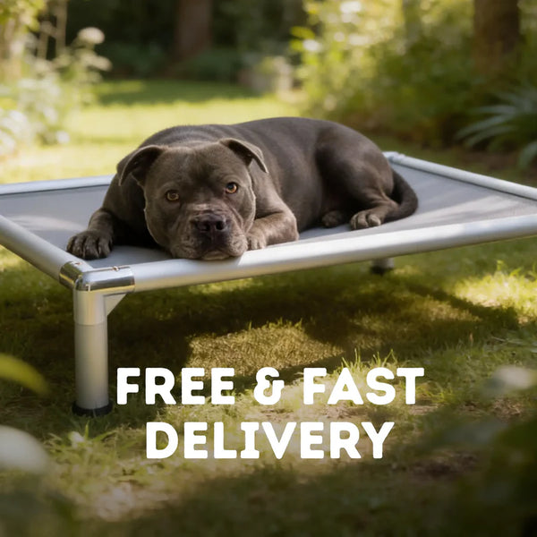 Chew-Proof Outdoor Dog Bed - Happy Staffy Co