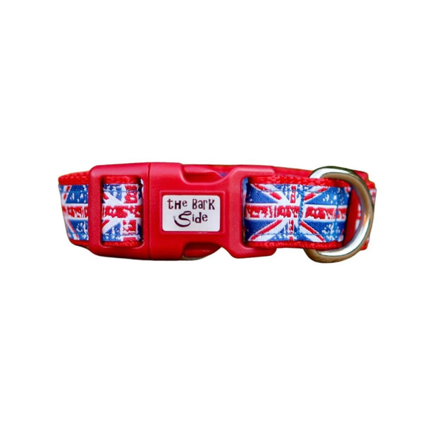 Small Union Jack Dog Collar - Hand Made by The Bark Side