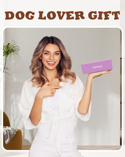Funny Cozy Socks for Dog Lovers, Perfect Christmas, Birthday, Gifts for Mom, Wife, Dog Moms (Purple)