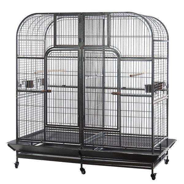 YES4PETS XXXL 185cm Bird Cage Pet Parrot Aviary Perch Castor Wheel Removable Divider