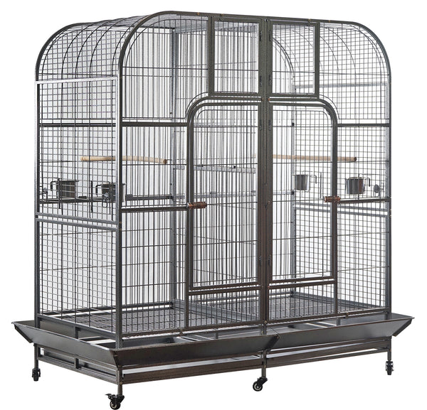YES4PETS XXXL 185cm Bird Cage Pet Parrot Aviary Perch Castor Wheel Removable Divider