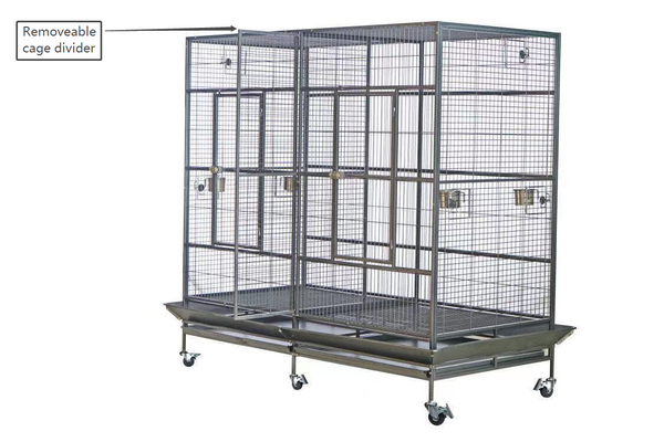 YES4PETS XXXL 195cm Bird Cage Pet Parrot Aviary Perch Castor Wheel