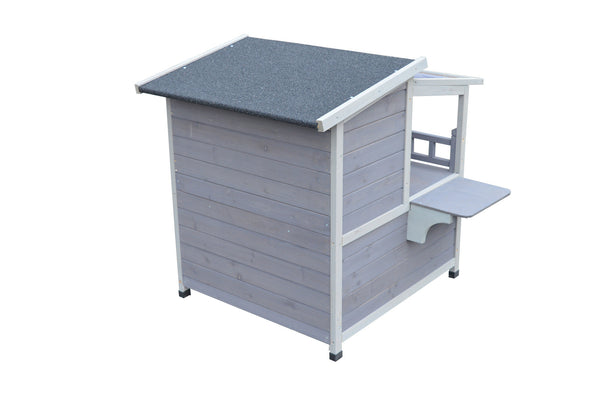 YES4PETS Rabbit Hutch Cat House Outdoor Wooden Shelter Condo Small Dog Enclosure