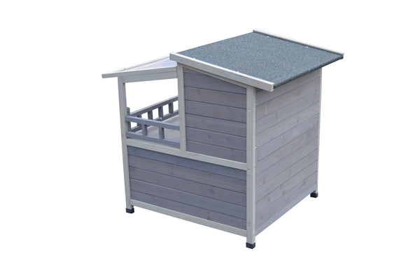 YES4PETS Rabbit Hutch Cat House Outdoor Wooden Shelter Condo Small Dog Enclosure