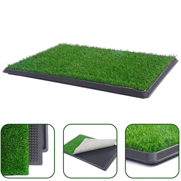 YES4PETS XL Indoor Dog Puppy Toilet Grass Training Mat Loo Pad Potty 76 X 51cm