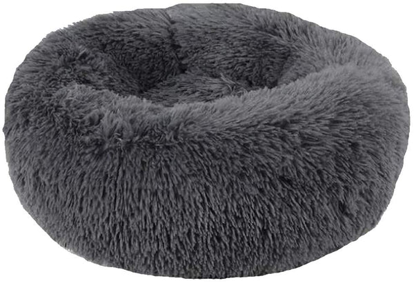 Soft Dog Bed Round Washable Plush Cat Bed Sofa Medium 60cm