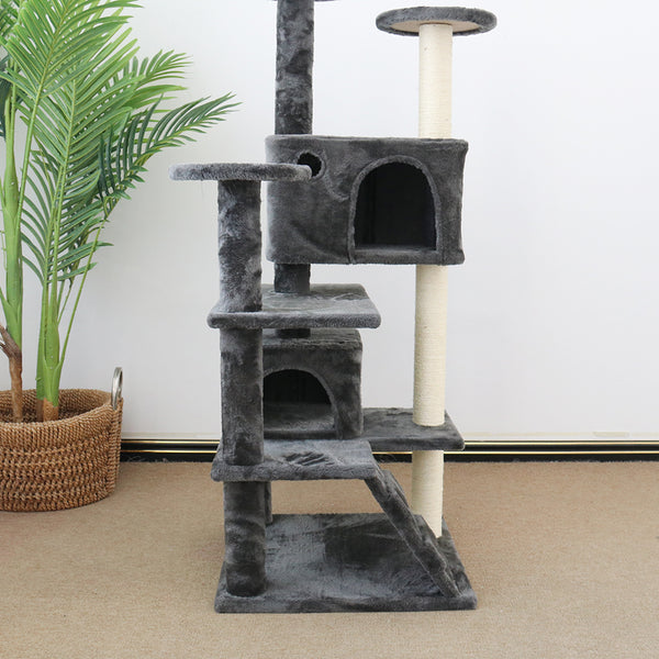 CATIO Chipboard Flannel Cat Scratching Tree - Abstract Deluxe 50x50x127cm