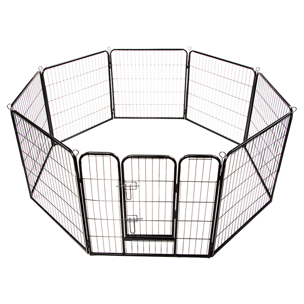 8 Panel Heavy Duty Pet Dog Playpen Puppy Exercise Fence Enclosure Cage