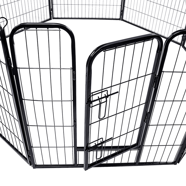 8 Panel Heavy Duty Pet Dog Playpen Puppy Exercise Fence Enclosure Cage