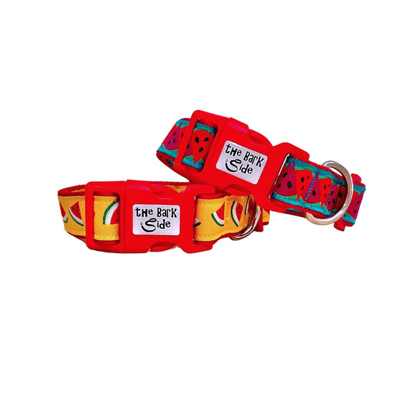 Watermelon Dog Collar - Hand Made by The Bark Side