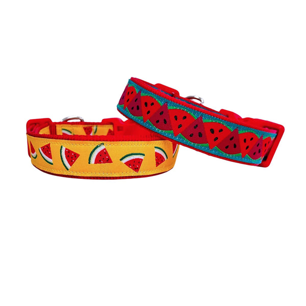 Watermelon Dog Collar - Hand Made by The Bark Side