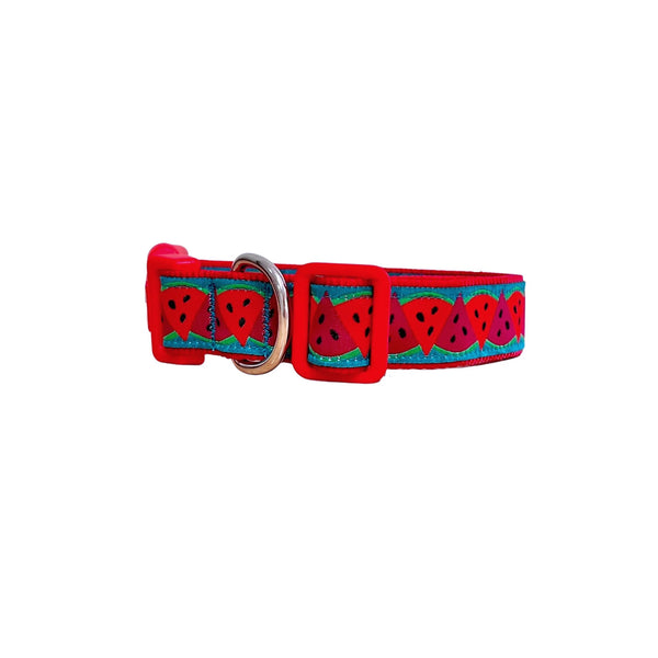 Watermelon Dog Collar - Hand Made by The Bark Side