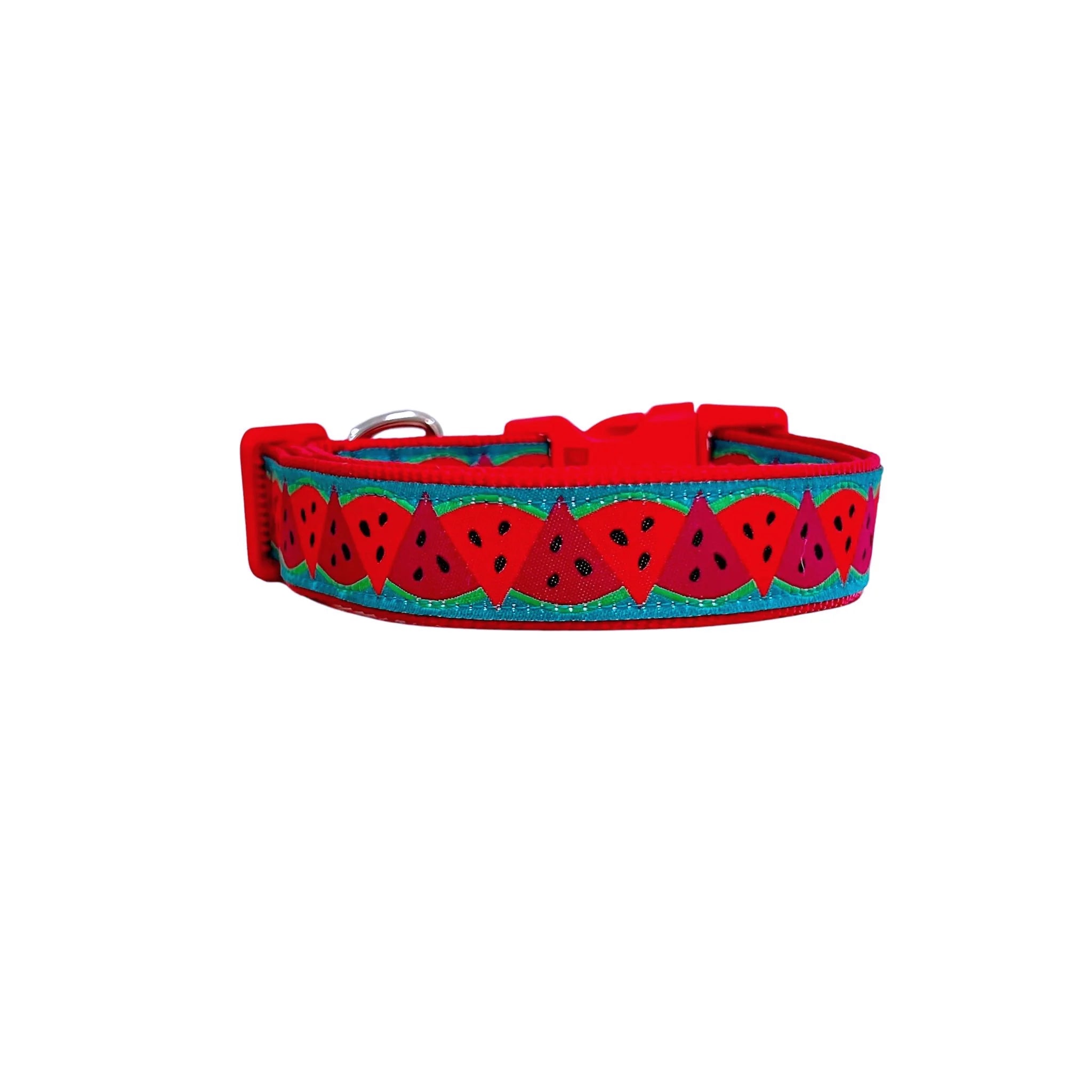 Watermelon Dog Collar - Hand Made by The Bark Side