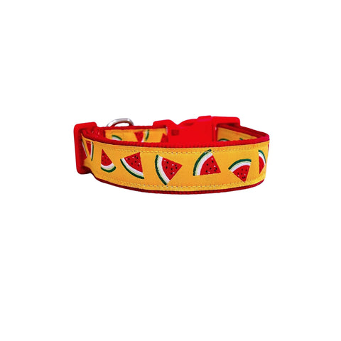 Watermelon Dog Collar - Hand Made by The Bark Side