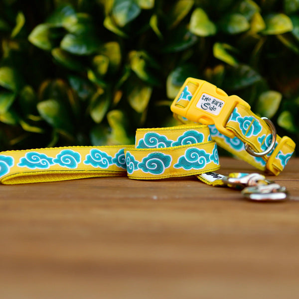 Cloud Dog Collar - Hand Made by The Bark Side