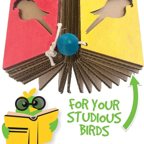 BIRD TOY DESTRUCTIVE - SHREDZ BIRD BOOK - BAINBRIDGE