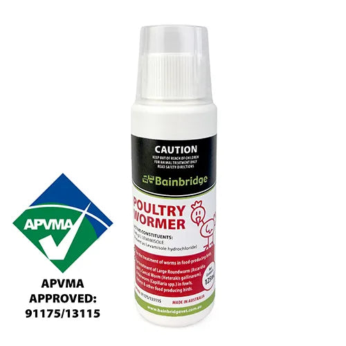 POULTRY WORMER - 125ML - BAINBRIDGE