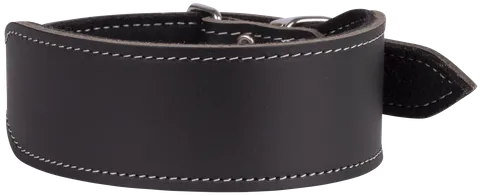 Greyhound Felt Lined Leather Collar - Beau Pets