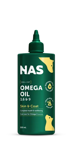Natural Animal Solutions Omega 3 6 & 9 Oils for Dogs 500ML