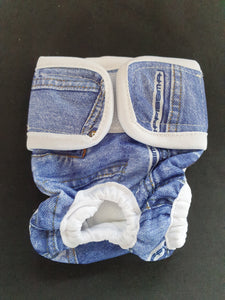 Dog / Cat Diaper - Bitches Knickers, Washable adjustable - Lil Cracker