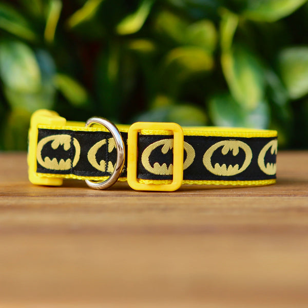 Batman Dog Collar - Hand Made by The Bark Side