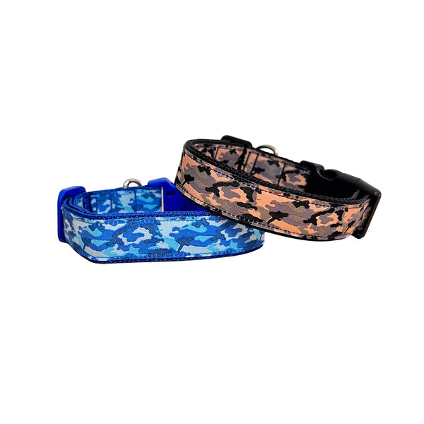 Camouflage Dog Collar - Hand Made by The Bark Side