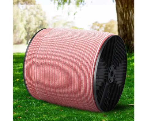 Giantz Electric Fence Wire Tape Poly Stainless Steel Temporary Fencing Kit