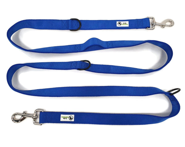 Multi Dog Leash - Coupler, Waist Belt, Short/Long, Quicktie Moondidley Pets