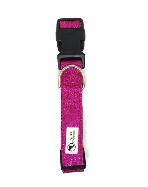 Bling Glitter Overlay Nylon Collar - Breakaway Buckle - Moondidley Pets