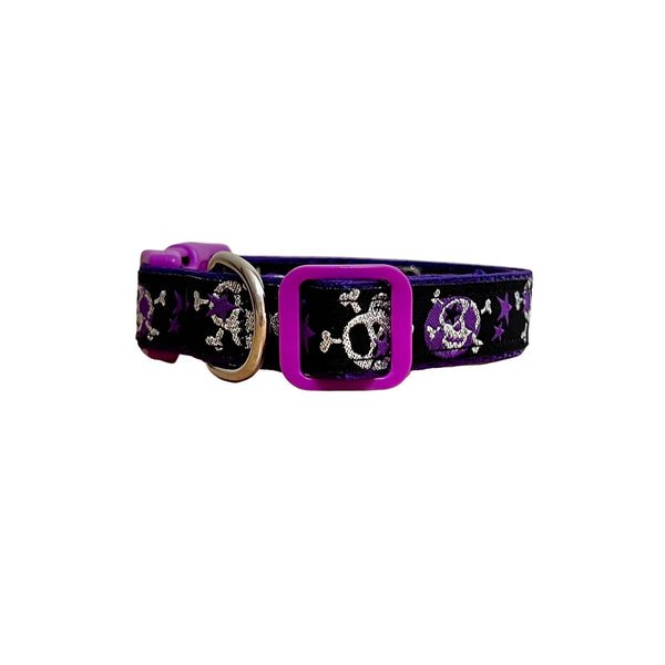 Skulls & Stars Dog Collar - Hand Made by The Bark Side