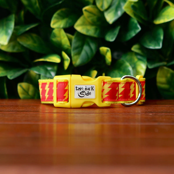 Lightning Bolt Dog Collar - Hand Made by The Bark Side