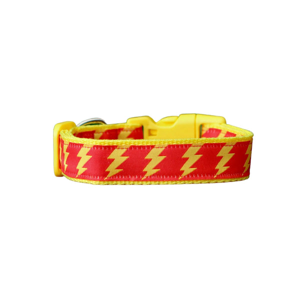 Lightning Bolt Dog Collar - Hand Made by The Bark Side