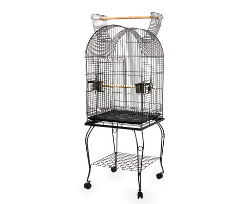 i.Pet Large Parrot Pet Aviary Bird Cage w/Open Roof 150cm Black A100