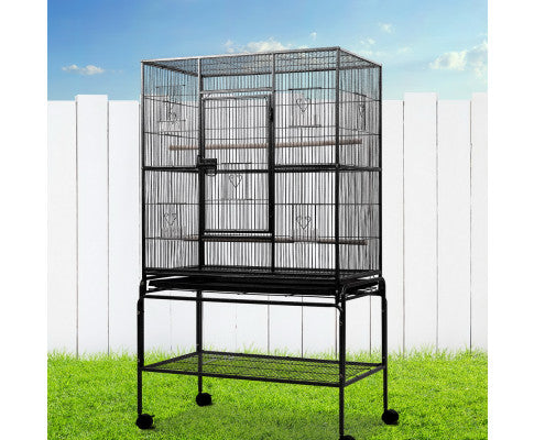 i.Pet Bird Cage Pet Cages Aviary 137CM Large Travel Stand Budgie Parrot