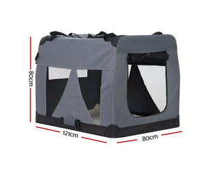 i.Pet Pet Carrier Soft Crate Dog Cat Travel Portable Cage Kennel Foldable Car