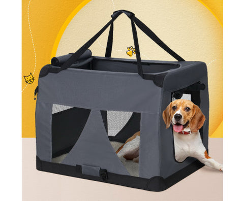 i.Pet Pet Carrier Soft Crate Dog Cat Travel Portable Cage Kennel Foldable Car